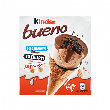 KINDER BUENO ΠΑΓΩΤΟ ΠΟΛΥΣΥΣΚΕΥΑΣΙΑ CLASSIC ΠΥΡΑΥΛΟΣ (4x62g)