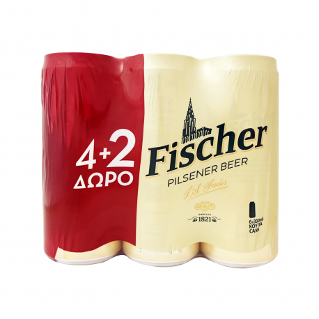 Fischer μπίρα (330ml) (4+2)