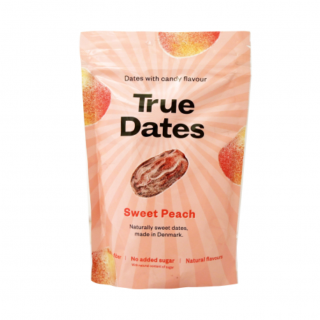 TRUE DATES ΧΟΥΡΜΑΣ ΑΠΟΞΗΡΑΜΕΝΟΣ ΑΠΥΡΗΝΟΣ SWEET PEACH - Vegan (108g)