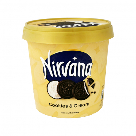 NIRVANA ΠΑΓΩΤΟ ΟΙΚΟΓΕΝΕΙΑΚΟ COOKIES & CREAM (538g)