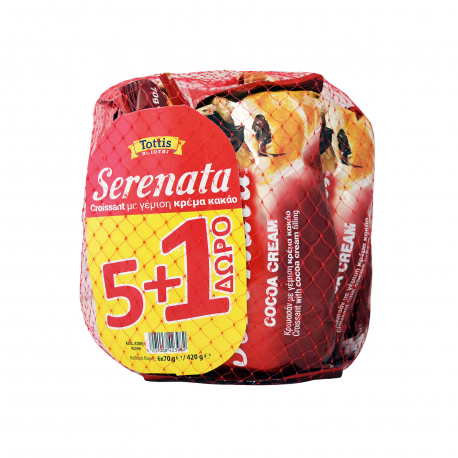 Tottis κρουασάν serenata kakao (70g) (5+1)