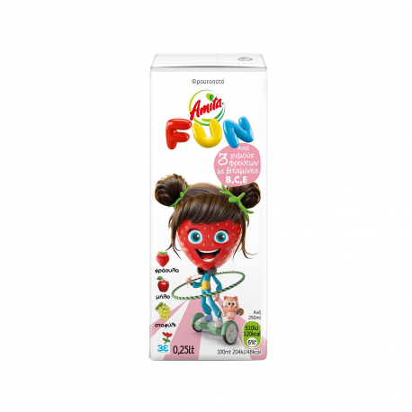 Amita φρουτοποτό παιδικό fun φραουμίτα (250ml)