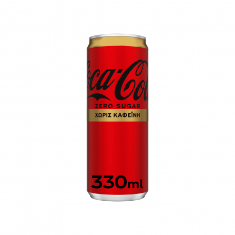 Coca cola αναψυκτικό zero χωρίς καφεΐνη (330ml)