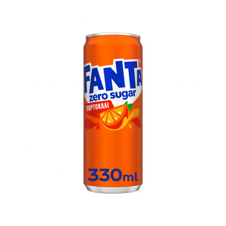 Fanta αναψυκτικό πορτοκαλάδα zero (330ml)