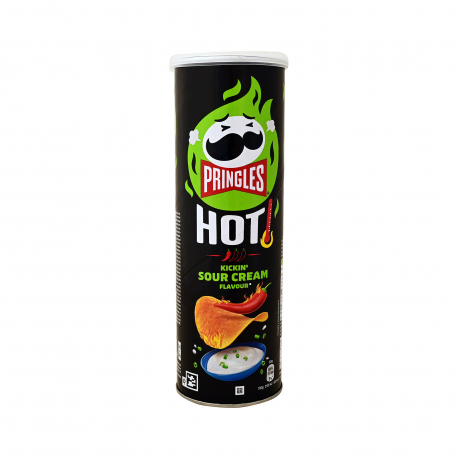 PRINGLES ΤΣΙΠΣ ΠΑΤΑΤΑΚΙΑ HOT KICHIN' SOUR CREAM (160g)