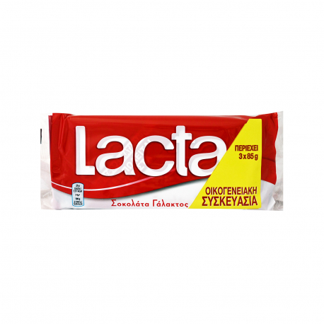 Lacta σοκολάτα γάλακτος (3x85g)