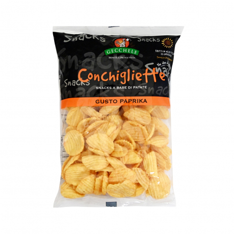 Gecchele σνακ πατάτας conchigliette paprika (100g)