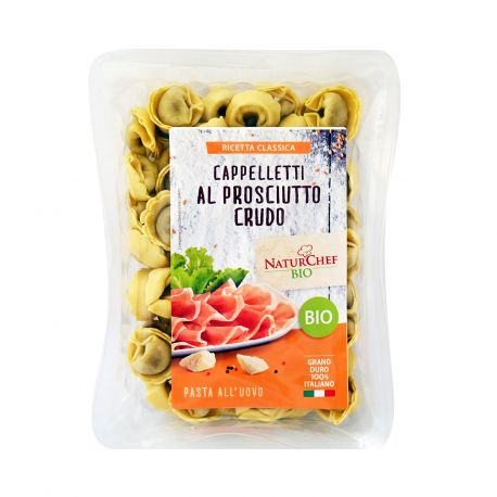 Naturchef πάστα ζυμαρικών φρέσκια ψυγείου cappelletti al prosciutto crudo - βιολογικό (250g)