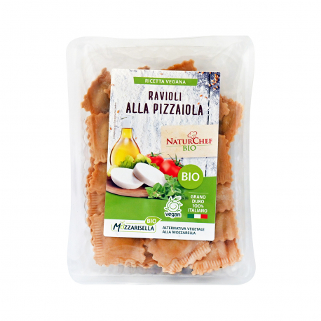 Naturchef πάστα ζυμαρικών φρέσκια ψυγείου ravioli alla pizzaiola - βιολογικό (250g)