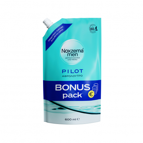 NOXZEMA ΑΦΡΟΛΟΥΤΡΟ PILOT - BONUS PACK (600ml)