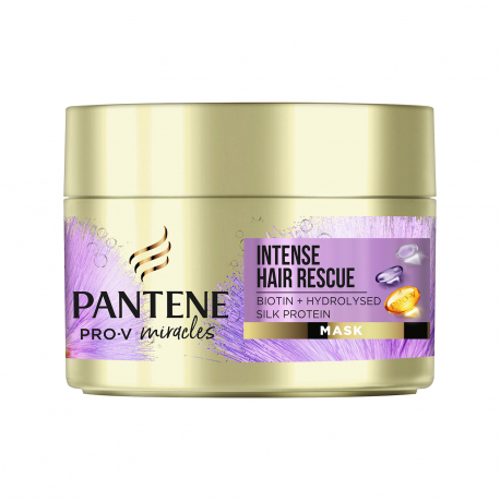 Pantene μάσκα μαλλιών pro-V miracles/ intense hair rescue (160ml)