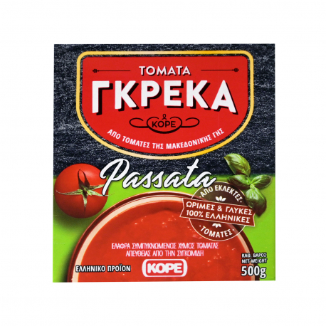 ΓΚΡΕΚΑ ΧΥΜΟΣ ΤΟΜΑΤΑΣ PASSATA ΕΛΑΦΡΩΣ ΣΥΜΠΥΚΝΩΜΕΝΟΣ (500g)