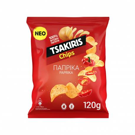 Τσακίρης τσιπς πατατάκια paprika (120g)