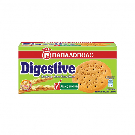 Παπαδοπούλου μπισκότα digestive με αλεύρι ολικής άλεσης (250g)