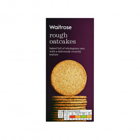 Waitrose μπισκότα rough oatcakes - νέο προιόν, vegetarian (250g)