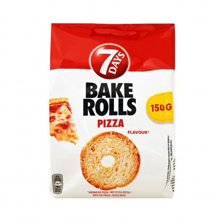 7days αρτοσκεύασμα bake rolls pizza - νέο προιόν (150g)