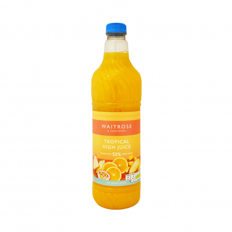 Waitrose χυμός συμπυκνωμένος tropical high juice - νέο προιόν, vegetarian, vegan (1lt)