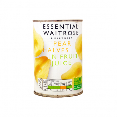 Waitrose αχλάδι μισό σε χυμό φρούτων - νέο προιόν, vegetarian, vegan (240g)