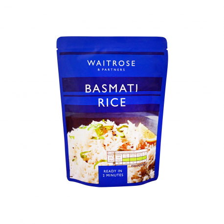 Waitrose ρύζι basmati έτοιμο σε 2 λεπτά - νέο προιόν, vegetarian, vegan (250g)