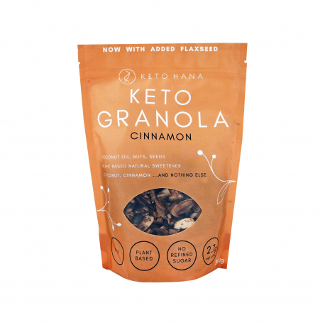 Keto Hana δημητριακά granola plant based cinnamon - νέο προιόν (300g)