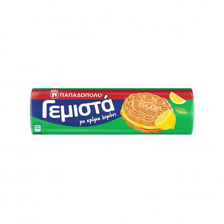 Παπαδοπούλου μπισκότα γεμιστά με κρέμα λεμόνι (200g)