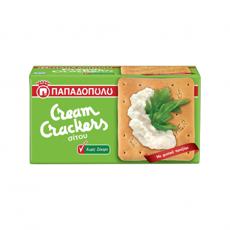 Παπαδοπούλου κράκερ σίτου cream crackers με φυσικό προζύμι (165g)