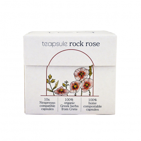 TEAPSULE ΑΦΕΨΗΜΑ ΣΕ ΚΑΨΟΥΛΕΣ ROCK ROSE - Βιολογικό (10τεμ)