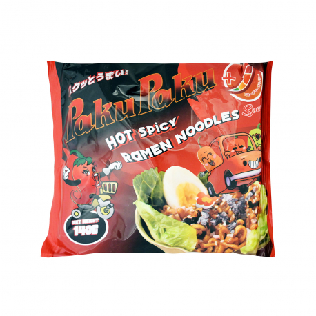 PAKURAKU ΝΟΥΝΤΛΣ ΣΤΙΓΜΗΣ HOT SPICY RAMEN SPEEDY (140g)