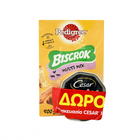 PEDIGREE ΜΠΙΣΚΟΤΑ ΣΚΥΛΟΥ BISCROK MULTI MIX (500g) (+1 ΣΥΣΚΕΥΑΣΙΑ CESAR)