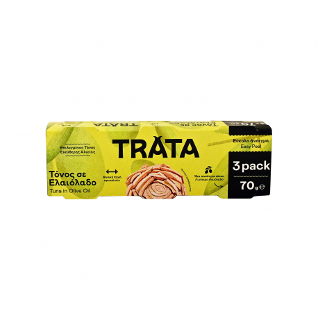 Trata τόνος σε ελαιόλαδο - νέο προιόν (3x70g)