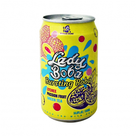 MADAM HONG ΡΟΦΗΜΑ ΠΡΑΣΙΝΟΥ ΤΣΑΓΙΟΥ LADY BOBA LYCHEE- PASSION FRUIT - Νέο προιόν (320ml)