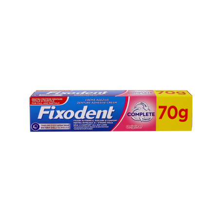 FIXODENT ΚΡΕΜΑ ΣΤΕΡΕΩΤΙΚΗ ΟΔΟΝΤΟΣΤΟΙΧΙΩΝ COMPLETE ORIGINAL - Νέο προιόν (70g)