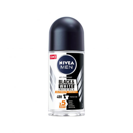 NIVEA ΑΠΟΣΜΗΤΙΚΟ ROLL ON ΑΝΤΡΙΚΟ MEN BLACK & WHITE (50ml)