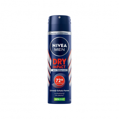 Nivea αποσμητικό σώματος αντρικό dry impact (150ml)