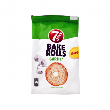 7days αρτοσκεύασμα bake rolls σκόρδο (150g)