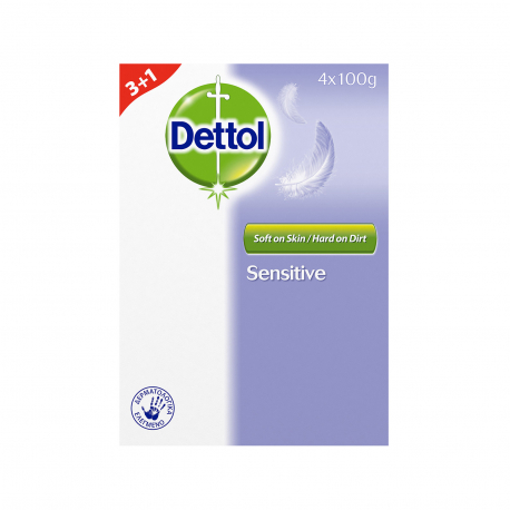 Dettol σαπούνι sensitive (100g) (3+1)