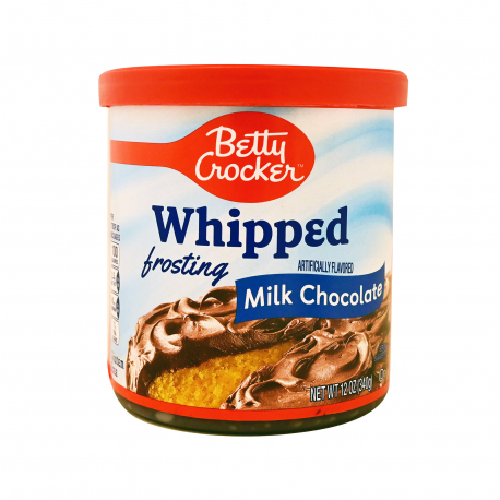 BETTY CROCKER ΓΛΑΣΟ WHIPPED FROSTING MILK CHOCOLATE - Χωρίς γλουτένη,Νέο προιόν (453g)