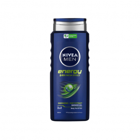 Nivea αφρόλουτρο αντρικό men energy mint extract (500ml)