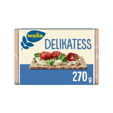 Wasa φρυγανιές ολικής αλέσεως delicatess (270g)