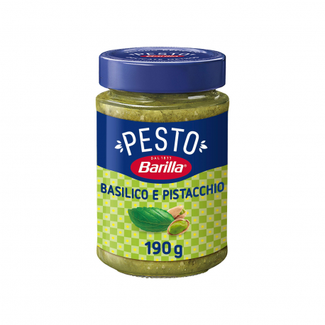 Barilla σάλτσα ζυμαρικών pesto basilico & pistacchio - χωρίς γλουτένη (190g)