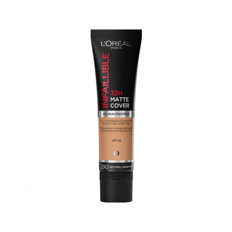 L'oreal foundation infaillible matte cover 32h 290 (30ml)