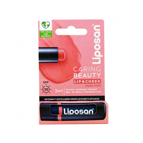 LIPOSAN LIP BALM CARING BEAUTY NUDE PINK - Νέο προιόν (4.8g)