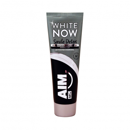 Aim οδοντόκρεμα white now/ smile detox - νέο προϊόν (75ml)