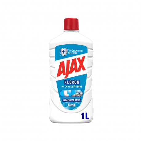 Ajax υγρό καθαριστικό οικιακής χρήσης kloron fresh (1000ml)