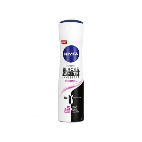 Nivea αποσμητικό invisible for black & white/ κατά των λευκών σημαδιών (150ml)