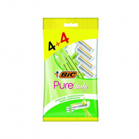 BIC ΞΥΡΑΦΑΚΙΑ ΓΥΝΑΙΚΕΙΑ PURE 3 LADY (4+4)