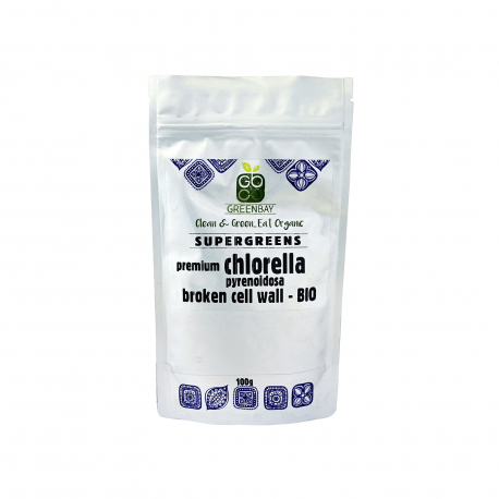 GREENBAY ΧΛΩΡΕΛΛΑ ΣΚΟΝΗ PREMIUM - Βιολογικό (100g)