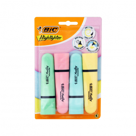 BIC ΥΠΟΓΡΑΜΜΙΣΤΗΣ FLAT BL4 - Νέο προιόν 